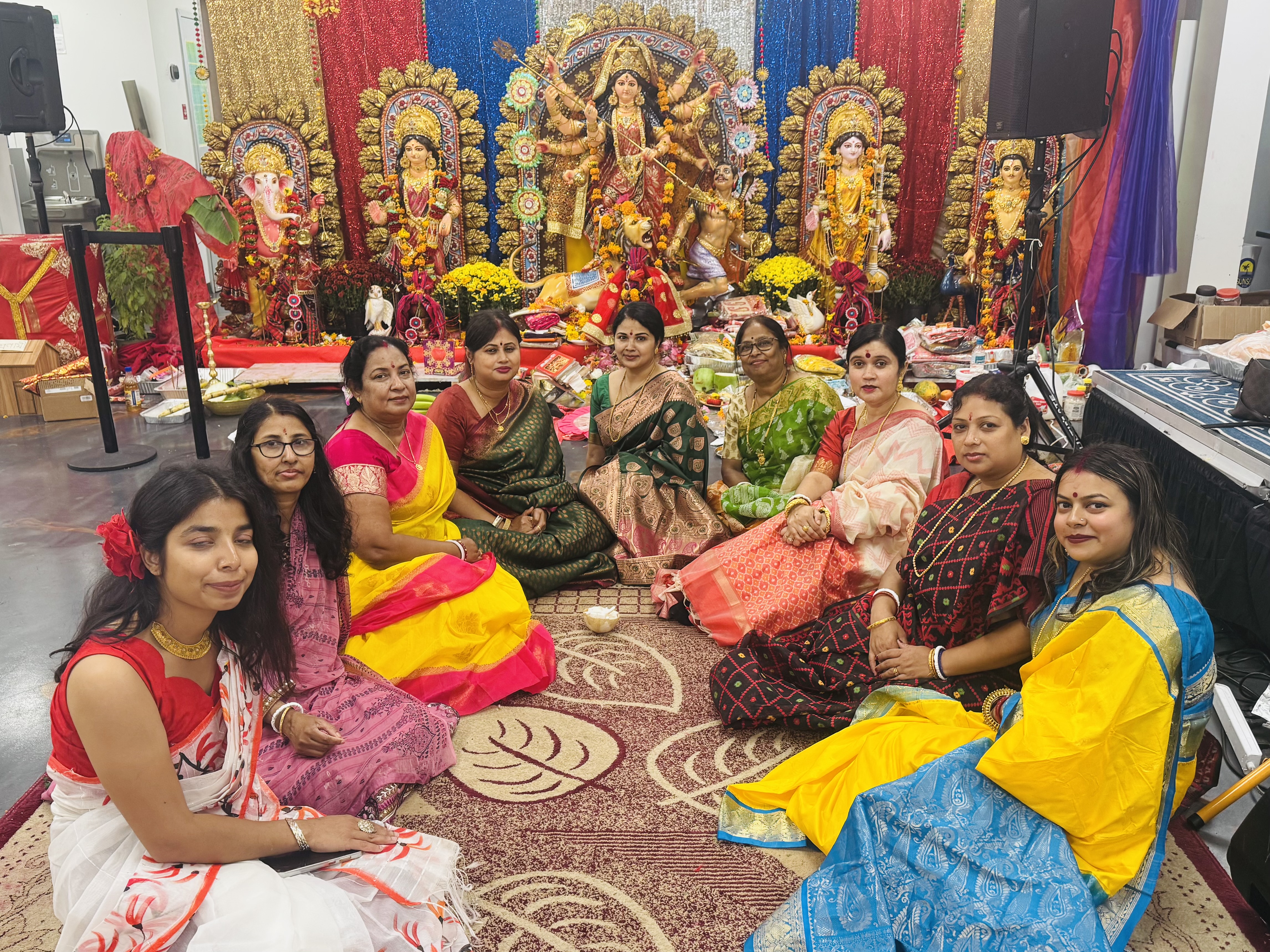 Community gathering and prayers